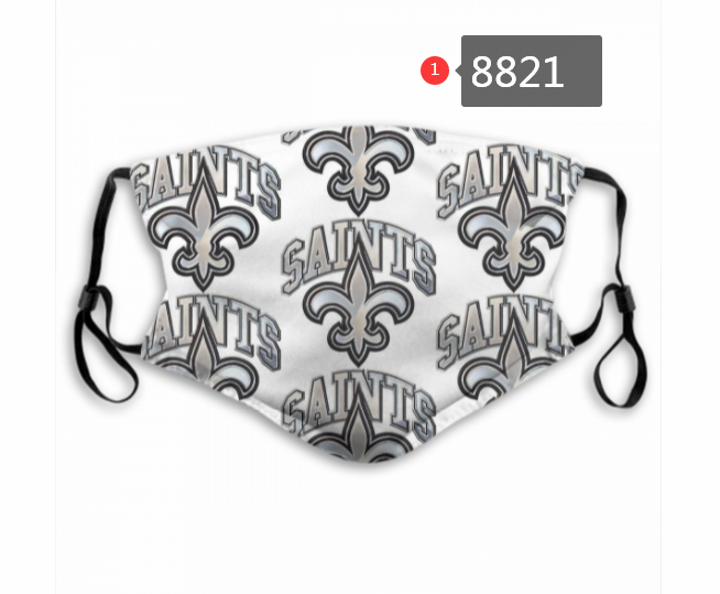 New Orleans Saints #9 Dust mask with filter->nfl dust mask->Sports Accessory